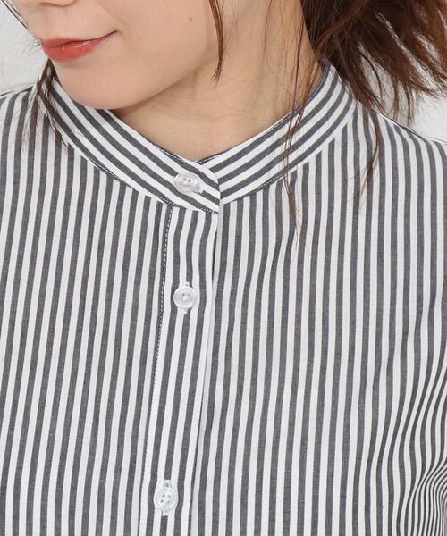 SHOO・LA・RUE(シューラルー)の「◆ビッグカフスシャツ(シャツ/ブラウス・レディース・ライトブルー/ホワイト系/ネイビー系2・00)」の22枚目の写真