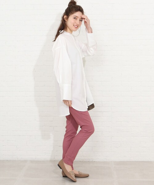 SHOO・LA・RUE(シューラルー)の「◆ビッグカフスシャツ(シャツ/ブラウス・レディース・ライトブルー/ホワイト系/ネイビー系2・00)」の21枚目の写真