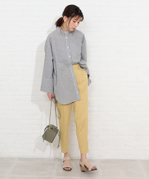 SHOO・LA・RUE(シューラルー)の「◆ビッグカフスシャツ(シャツ/ブラウス・レディース・ライトブルー/ホワイト系/ネイビー系2・00)」の15枚目の写真