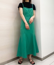solleim | ボタンディテールマーメイドキャミワンピース(ジャンパースカート)