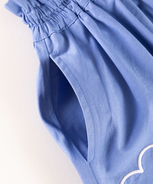 KP(ケーピー)の「花刺しゅうコットンツイルフレアースカート(100-130cm)(スカート・キッズ・カーキ/ブルー・110cm/100cm/120cm/130cm)」の5枚目の写真