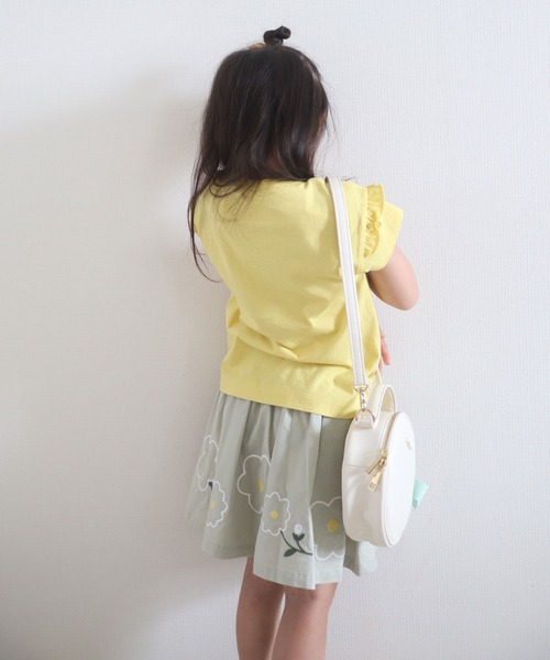 KP(ケーピー)の「花刺しゅうコットンツイルフレアースカート(100-130cm)(スカート・キッズ・カーキ/ブルー・110cm/100cm/120cm/130cm)」の11枚目の写真