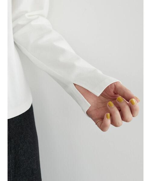 Sugar spoon（シュガースプーン）の「・SUGAR SPOON ラッフルショルダーロンT（Tシャツ/カットソー・レディース・ブラック/オフホワイト/イエロー/グリーン・FREE）」の12枚目の写真