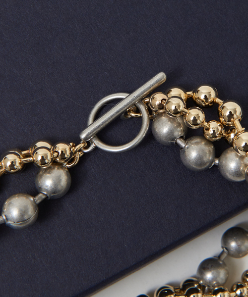 qualite（カリテ）の「ミックスボールチェーンネックレス（ネックレス・レディース・ゴールド・フリー）」の6枚目の写真