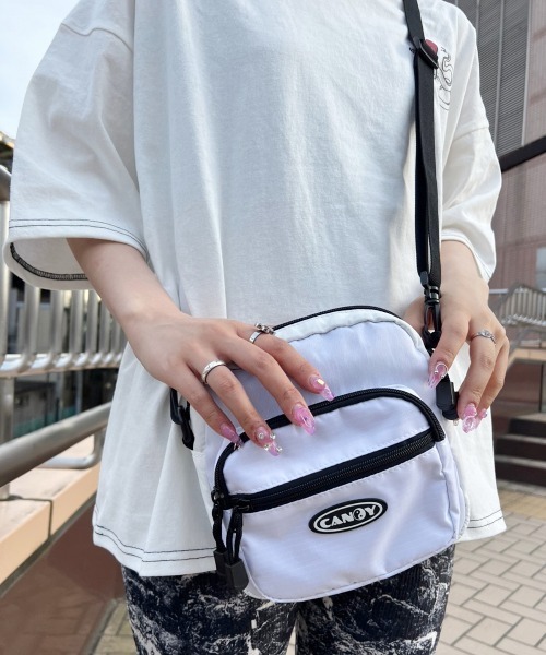 Candy Stripper（キャンディストリッパー）の「CANDY SQUARE ショルダーバッグ（ショルダーバッグ・レディース・ブラック/オフホワイト・FREE）」の16枚目の写真