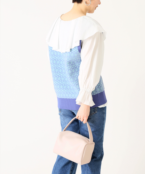 B.C STOCK(ベーセーストック)の「Rectangle hand bag◆(ハンドバッグ・レディース・ベージュ/グリーン/ナチュラル・FREE)」の22枚目の写真