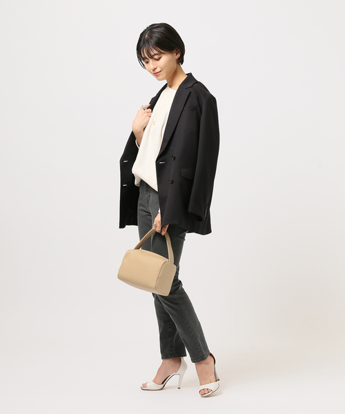 B.C STOCK(ベーセーストック)の「Rectangle hand bag◆(ハンドバッグ・レディース・ベージュ/グリーン/ナチュラル・FREE)」の21枚目の写真