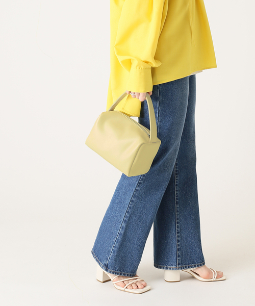 B.C STOCK(ベーセーストック)の「Rectangle hand bag◆(ハンドバッグ・レディース・ベージュ/グリーン/ナチュラル・FREE)」の18枚目の写真