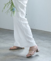 ギャザーヒールサンダル(217-50315)JELLY BEANS(ジェリービーンズ)