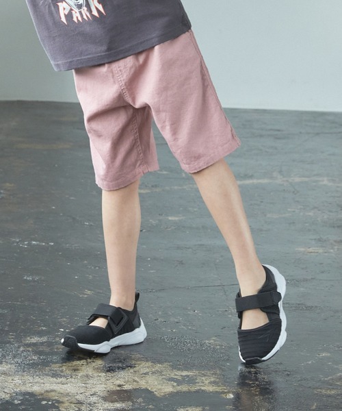 GLOBAL WORK（グローバルワーク）の「キッズ/ソフトタッチ綿麻ショーツ/262785（その他パンツ・キッズ・ネイビー/カーキ/ライトイエロー/ライトピンク/サックスブルー/オレンジ・110cm/100cm/120cm/130cm/140cm/150cm/160cm）」の5枚目の写真