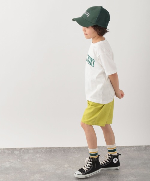 GLOBAL WORK（グローバルワーク）の「キッズ/ソフトタッチ綿麻ショーツ/262785（その他パンツ・キッズ・ネイビー/カーキ/ライトイエロー/ライトピンク/サックスブルー/オレンジ・110cm/100cm/120cm/130cm/140cm/150cm/160cm）」の13枚目の写真