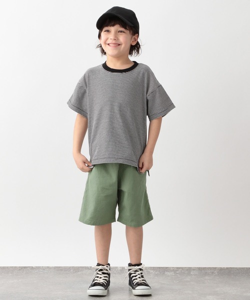 GLOBAL WORK（グローバルワーク）の「キッズ/ソフトタッチ綿麻ショーツ/262785（その他パンツ・キッズ・ネイビー/カーキ/ライトイエロー/ライトピンク/サックスブルー/オレンジ・110cm/100cm/120cm/130cm/140cm/150cm/160cm）」の19枚目の写真