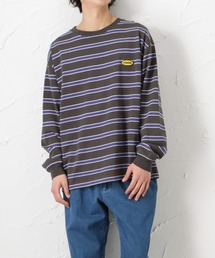 USAコットン 先染めボーダーロングスリーブTシャツ