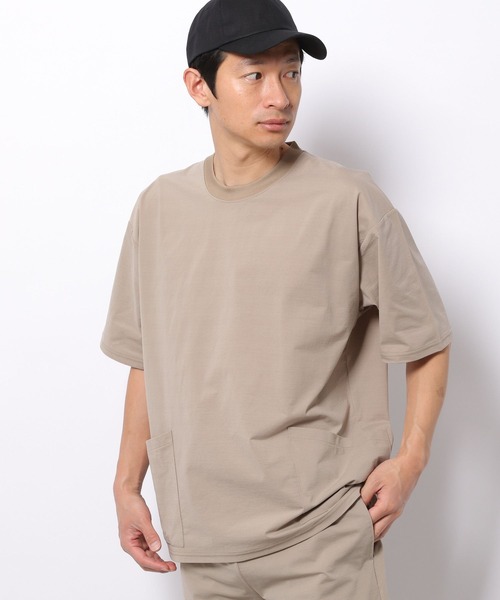 LAKOLE(ラコレ)の「【PARK】ストレッチスラブTシャツ / 274434(Tシャツ/カットソー・メンズ・ブラック/ベージュ/チャコール/ネイビー・MEDIUM/LARGE/X-LARGE)」の3枚目の写真