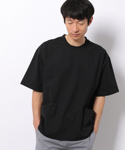 LAKOLE(ラコレ)の「【PARK】ストレッチスラブTシャツ / 274434(Tシャツ/カットソー・メンズ・ブラック/ベージュ/チャコール/ネイビー・MEDIUM/LARGE/X-LARGE)」の2枚目の写真