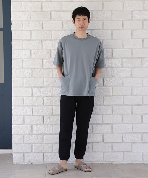 LAKOLE(ラコレ)の「【PARK】ストレッチスラブTシャツ / 274434(Tシャツ/カットソー・メンズ・ブラック/ベージュ/チャコール/ネイビー・MEDIUM/LARGE/X-LARGE)」の5枚目の写真
