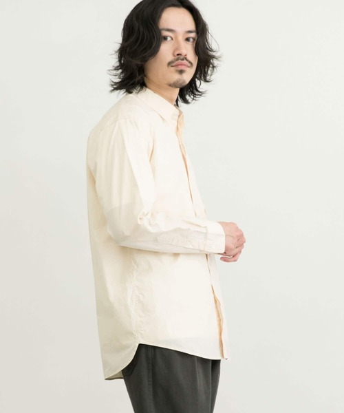 WORK NOT WORK URBAN RESEARCH(ワークノットワークアーバンリサーチ)の「WORK NOT WORK 100/2 Fly Front Shirts(シャツ/ブラウス・メンズ・グレー/オレンジ系その他・SMALL/MEDIUM/LARGE)」の3枚目の写真