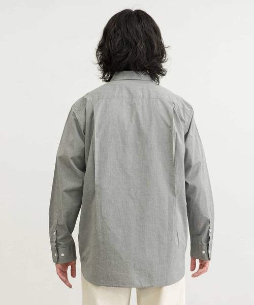 WORK NOT WORK URBAN RESEARCH(ワークノットワークアーバンリサーチ)の「WORK NOT WORK 100/2 Fly Front Shirts(シャツ/ブラウス・メンズ・グレー/オレンジ系その他・SMALL/MEDIUM/LARGE)」の12枚目の写真