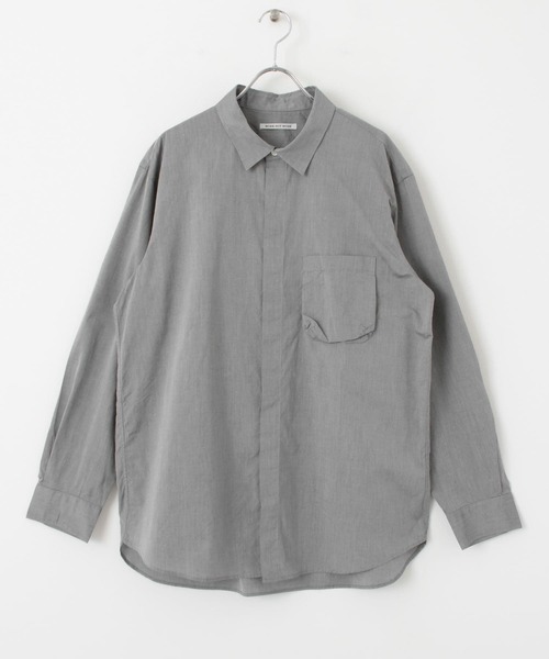 WORK NOT WORK URBAN RESEARCH(ワークノットワークアーバンリサーチ)の「WORK NOT WORK 100/2 Fly Front Shirts(シャツ/ブラウス・メンズ・グレー/オレンジ系その他・SMALL/MEDIUM/LARGE)」の14枚目の写真