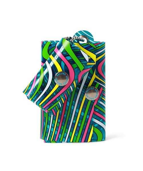 SALLIES（サリーズ）の「SALLIES / Pocket Pal BORDER ミニマル ウォレット（財布・メンズ・ブラック/ピンク/ブルー・ONE SIZE）」の22枚目の写真