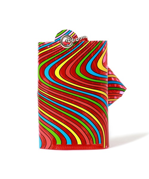 SALLIES（サリーズ）の「SALLIES / Pocket Pal BORDER ミニマル ウォレット（財布・メンズ・ブラック/ピンク/ブルー・ONE SIZE）」の5枚目の写真