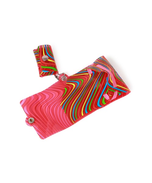 SALLIES（サリーズ）の「SALLIES / Pocket Pal BORDER ミニマル ウォレット（財布・メンズ・ブラック/ピンク/ブルー・ONE SIZE）」の7枚目の写真