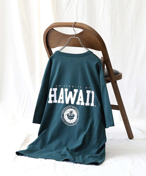 Right-on（ライトオン）の「カレッジプリントＴシャツ（Tシャツ/カットソー・メンズ・ホワイト/ネイビー/ライトグレー/グリーン/ネイビー×ホワイト/イエロー・L/S/XL/M）」の16枚目の写真