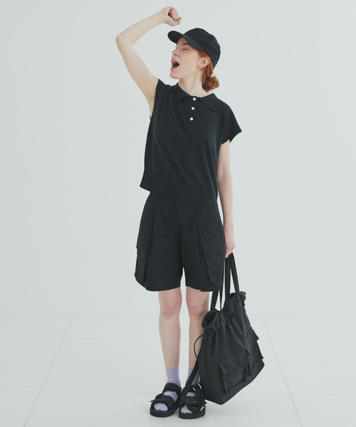 EDIT Gris（エディットグリ）の「カーゴポケットハーフパンツ　　FUDGE掲載商品（その他パンツ・レディース・ブラック/グリーン/アイボリー・FREE）」の15枚目の写真