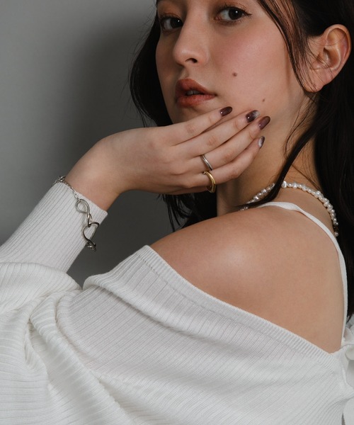 COLOR TOKYO ACCESSORIES(カラートウキョウアクセサリー)の「ウェーブリングブレス(ブレスレット・レディース・Silver/GOLD ・FREE)」の9枚目の写真