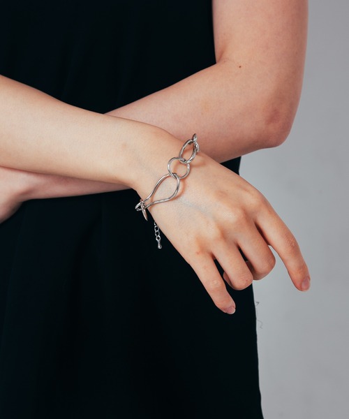 COLOR TOKYO ACCESSORIES(カラートウキョウアクセサリー)の「ウェーブリングブレス(ブレスレット・レディース・Silver/GOLD ・FREE)」の10枚目の写真