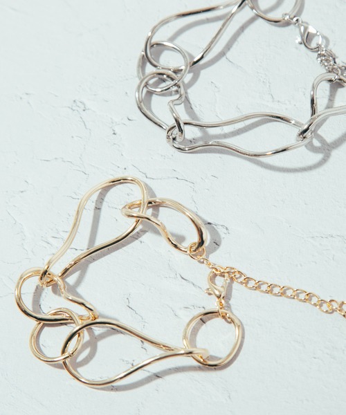 COLOR TOKYO ACCESSORIES(カラートウキョウアクセサリー)の「ウェーブリングブレス(ブレスレット・レディース・Silver/GOLD ・FREE)」の12枚目の写真