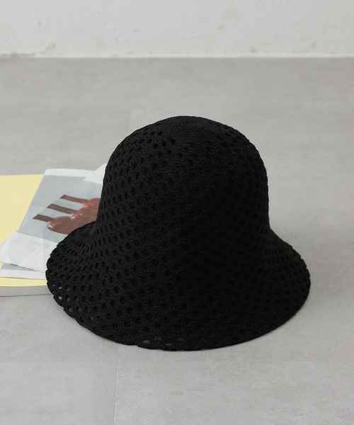 COLONY 2139（コロニートゥーワンスリーナイン）の「ウェーブモチーフボーラーハット（ハット・レディース・ブラック/アイボリー・FREE）」の15枚目の写真