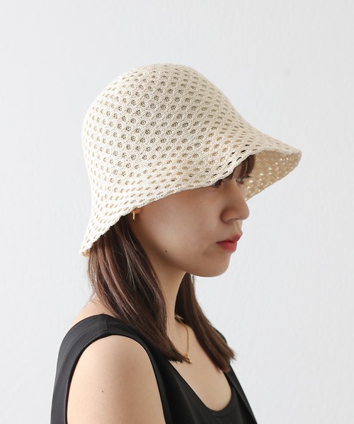 COLONY 2139（コロニートゥーワンスリーナイン）の「ウェーブモチーフボーラーハット（ハット・レディース・ブラック/アイボリー・FREE）」の4枚目の写真