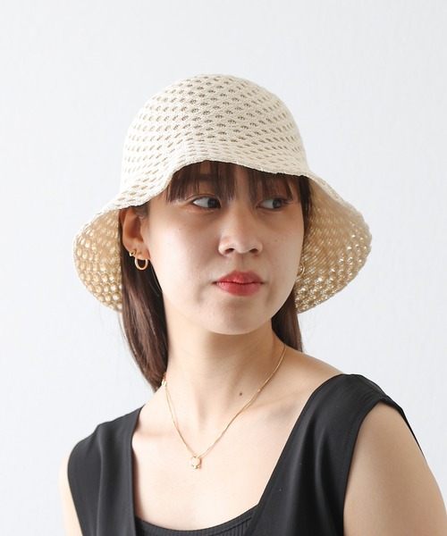 COLONY 2139（コロニートゥーワンスリーナイン）の「ウェーブモチーフボーラーハット（ハット・レディース・ブラック/アイボリー・FREE）」の3枚目の写真