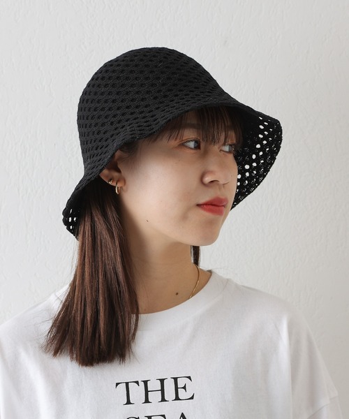 COLONY 2139（コロニートゥーワンスリーナイン）の「ウェーブモチーフボーラーハット（ハット・レディース・ブラック/アイボリー・FREE）」の10枚目の写真
