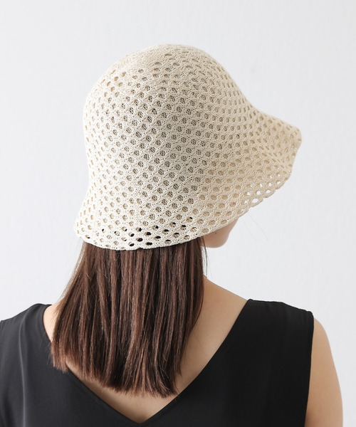 COLONY 2139（コロニートゥーワンスリーナイン）の「ウェーブモチーフボーラーハット（ハット・レディース・ブラック/アイボリー・FREE）」の6枚目の写真