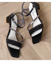 artemis by DIANA | チャンキーヒールグリッターサンダル(サンダル)