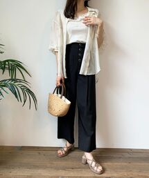 MAJESTIC LEGON | ハイウエストワイドパンツ(その他パンツ)