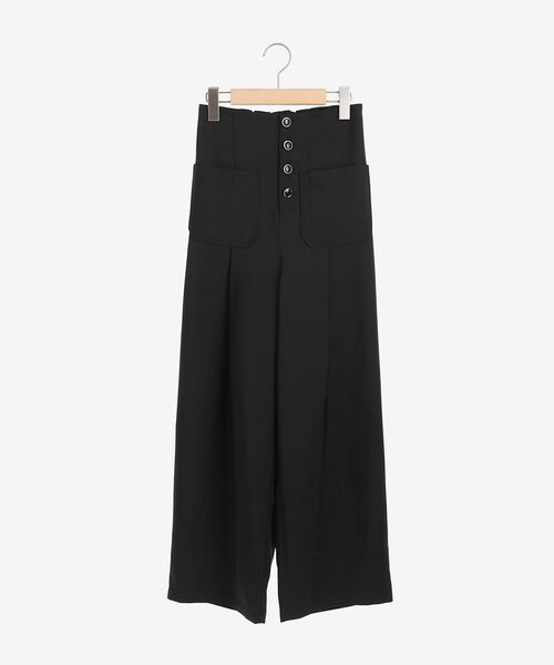 MAJESTIC LEGON(マジェスティックレゴン)の「ハイウエストワイドパンツ(その他パンツ・レディース・ピンク/ネイビー/ブラック・MEDIUM)」の21枚目の写真