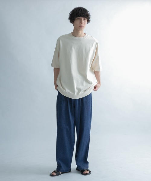 FORK&SPOON(フォークアンドスプーン)の「FORK&SPOON 綿麻デニムパンツ(デニムパンツ・メンズ・ブルー系その他/ワンウォッシュ・4/5)」の20枚目の写真
