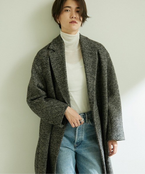 GALLARDAGALANTE（ガリャルダガランテ）の「ツイードチェスターコート（チェスターコート・レディース・ベージュ・FREE）」の5枚目の写真