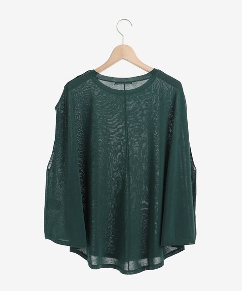 le.coeur blanc(ルクールブラン)の「ポンチョライクニットプルオーバー(ニット/セーター・レディース・ライトグレー/ブラック/ダークグリーン・38)」の19枚目の写真