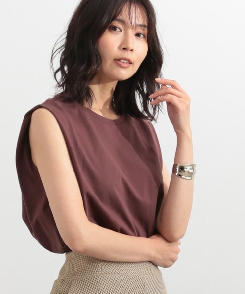 BARNYARDSTORM（バンヤードストーム）の「BARNYARDSTORM / ラウンドヘムノースリプルオーバー（Tシャツ/カットソー・レディース・ホワイト/ブラウン/グレー/ピンク/チャコール・1/0）」の4枚目の写真