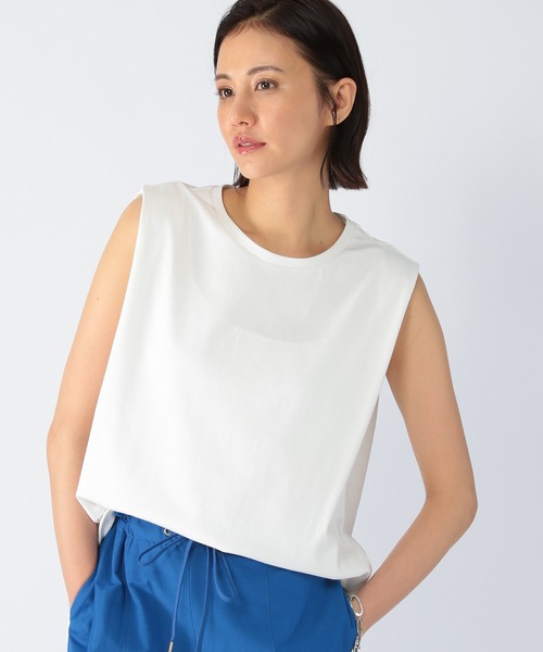 BARNYARDSTORM（バンヤードストーム）の「BARNYARDSTORM / ラウンドヘムノースリプルオーバー（Tシャツ/カットソー・レディース・ホワイト/ブラウン/グレー/ピンク/チャコール・1/0）」の2枚目の写真