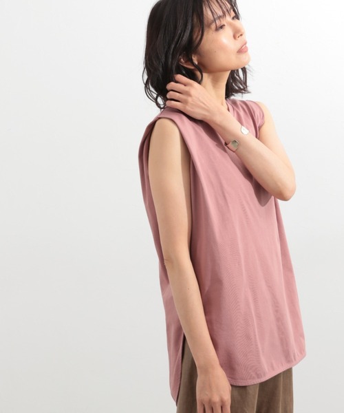 BARNYARDSTORM（バンヤードストーム）の「BARNYARDSTORM / ラウンドヘムノースリプルオーバー（Tシャツ/カットソー・レディース・ホワイト/ブラウン/グレー/ピンク/チャコール・1/0）」の5枚目の写真