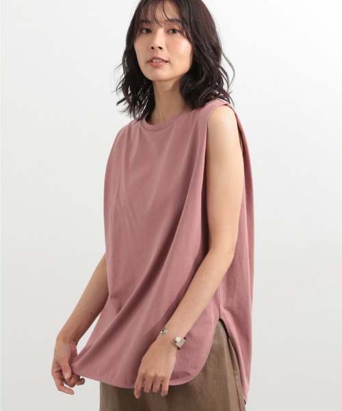 BARNYARDSTORM（バンヤードストーム）の「BARNYARDSTORM / ラウンドヘムノースリプルオーバー（Tシャツ/カットソー・レディース・ホワイト/ブラウン/グレー/ピンク/チャコール・1/0）」の16枚目の写真