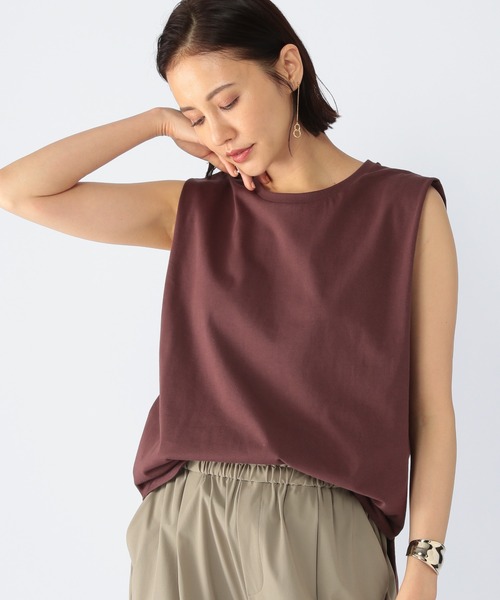 BARNYARDSTORM（バンヤードストーム）の「BARNYARDSTORM / ラウンドヘムノースリプルオーバー（Tシャツ/カットソー・レディース・ホワイト/ブラウン/グレー/ピンク/チャコール・1/0）」の21枚目の写真