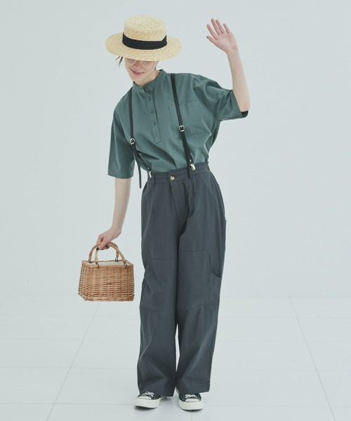 EDIT Gris(エディットグリ)の「リボン付きカンカン帽(ハット・レディース・ベージュ/ブラック・FREE)」の9枚目の写真