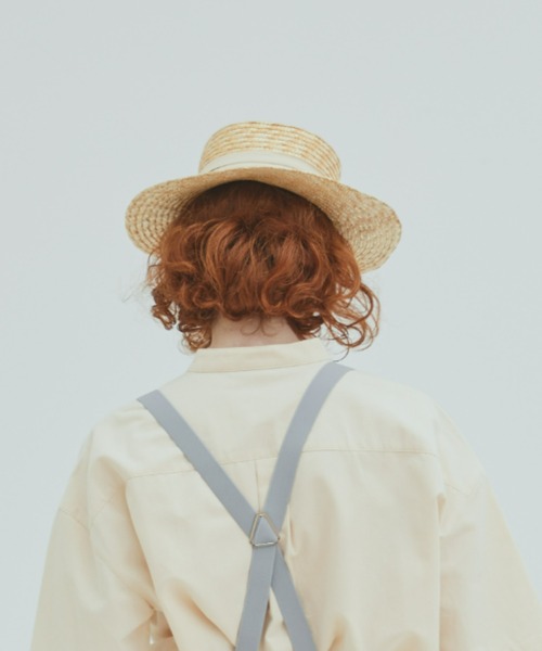 EDIT Gris(エディットグリ)の「リボン付きカンカン帽(ハット・レディース・ベージュ/ブラック・FREE)」の18枚目の写真