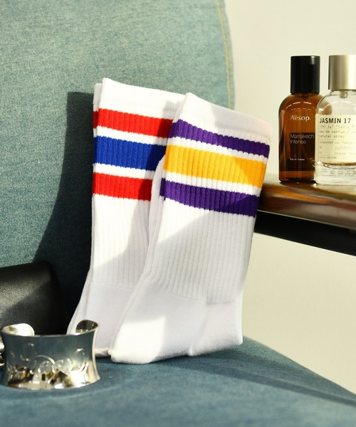 Healthknit(ヘルスニット)の「『Healthknit/ヘルスニット』2パックロングソックス(ソックス/靴下・メンズ・A/D/E/B/C/F・M/S)」の2枚目の写真
